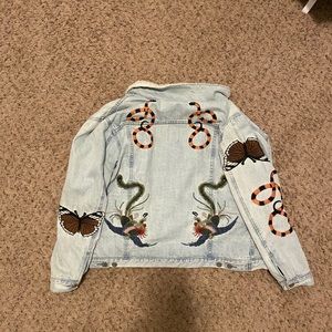 Kendall and Kylie Sherpa Lined Trucker Jacket